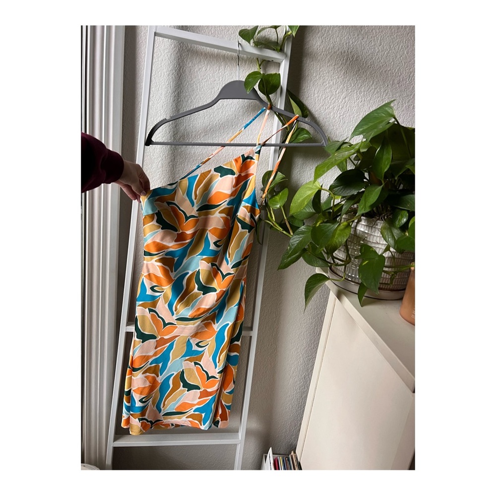 Emory Park Satin Multi Print Mini Dress
